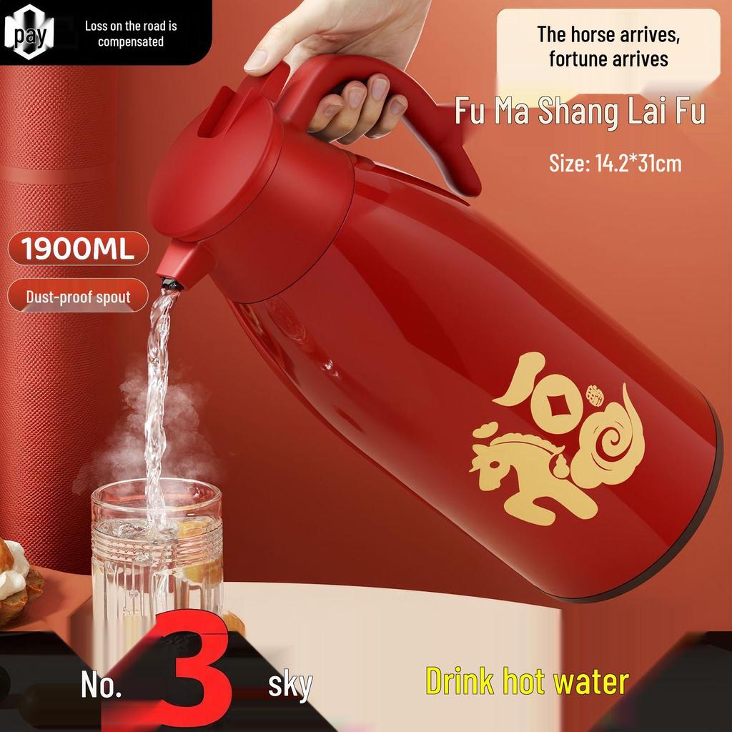 Thermos a Grande Capacità: Bollitore per Acqua Calda e da Ufficio, Ideale per Casa e Riunioni