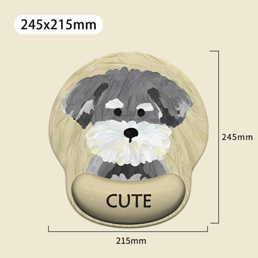 Ergonomic Wrist Rest Mouse Pad Cute Dog Gaming Mousepad Hand Support Mouse Mat Office Accessories