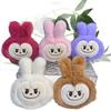 Rabbit Whimsical Plush Keychain Brooch Available In Multiple Vibrant Colors