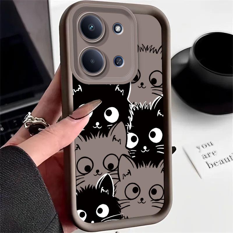 Etui Na Telefon Dla Redmi 15C 4G Redmi15C 15 C 4G 2025 Redmi 15 4G 5G Etui Miękki Silikon Osłona Ochronna Kreskówkowy Uroczy Kot Wzór