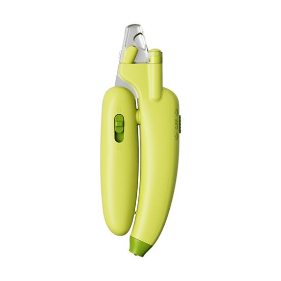 Pet Nail Clipper with LED Light to Illuminate Nail Bloodline Cat Claw Trimmer B зелёный