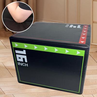Jump Box Agility Box Fitness Plyometric Plyo Box 3 In 1 for Lunges Home Gym Conditioning Training, 40cmx30cmx35cm
