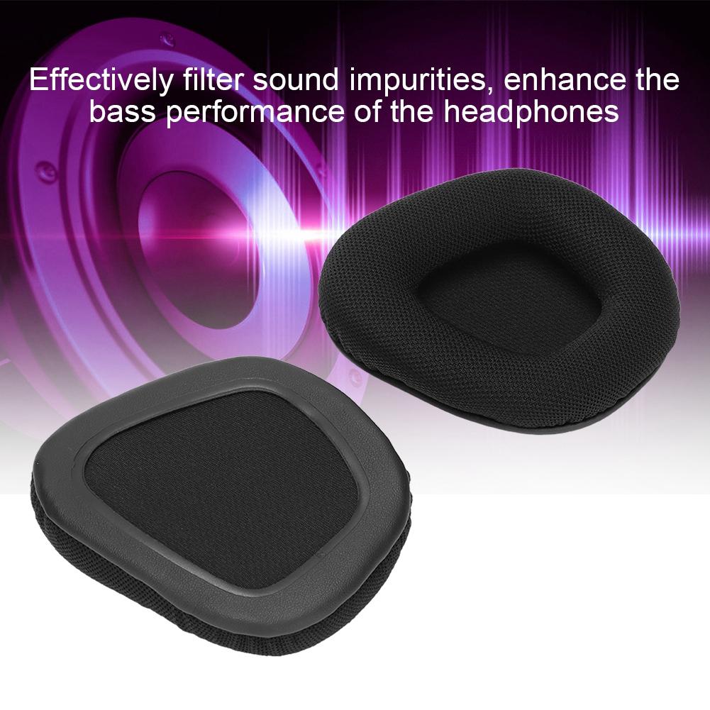 2pcs Replacement Ear Pad Cushion Cover Earpad Fit for Corsair VOID PRO Black (FYZ 183)