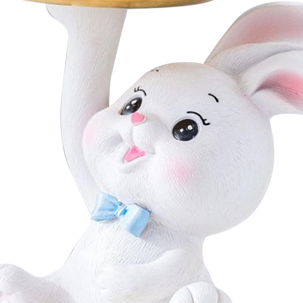 Niedliches Ablagefach für Kaninchen/Katzen, multifunktionale kreative Figuren, Ornamente, Harz, Schlüssel, Süßigkeiten, Kleinigkeiten, Ablage für Wohnzimmer, Veranda