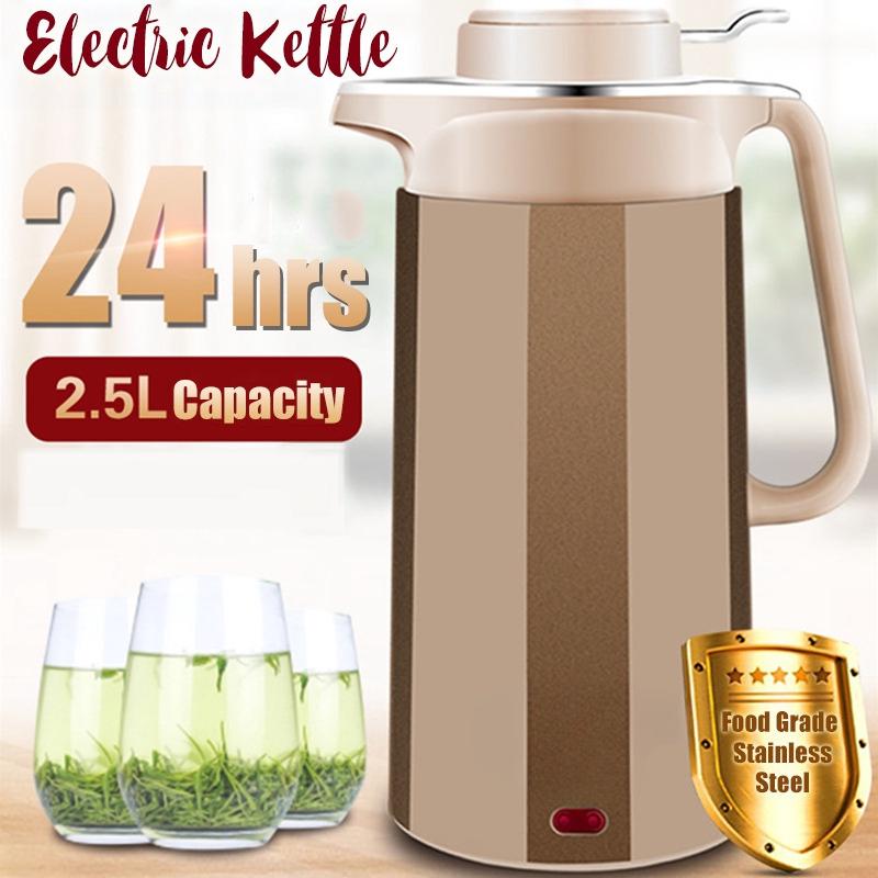 Anti-scalding Electric Water Kettle Auto Power-off Protection Handheld Instant Heating 2.5L Electric Kettle wSafety Lock New