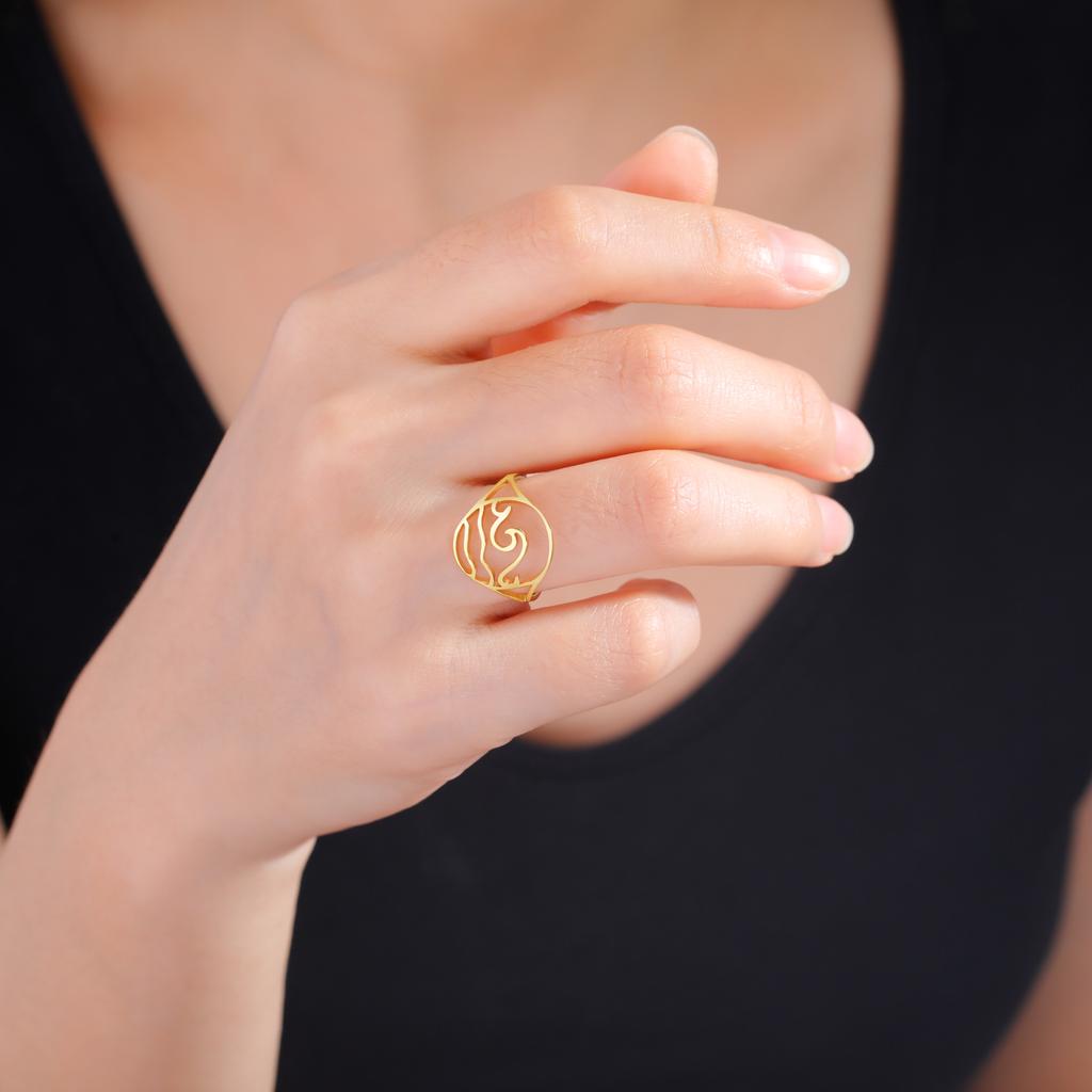 Cazador Minimalist Sea Wave Rings for Women Men Stainless Steel Finger Ring Jewelry Party Birthday Anniversary Gift Wholesale