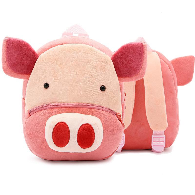 Cartoon Animal Children's Backpack Backpack for Kindergarten Plush Backpack for Children
