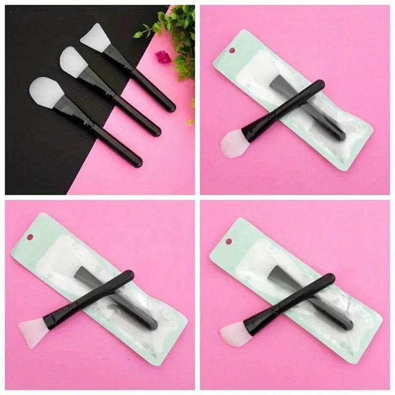 1pc Silicone Mask Brush, Makeup Beauty Brush Handle Diy Soft Head Mask Stick Adjustment Stick Soft Facial Mask Face Care Tool