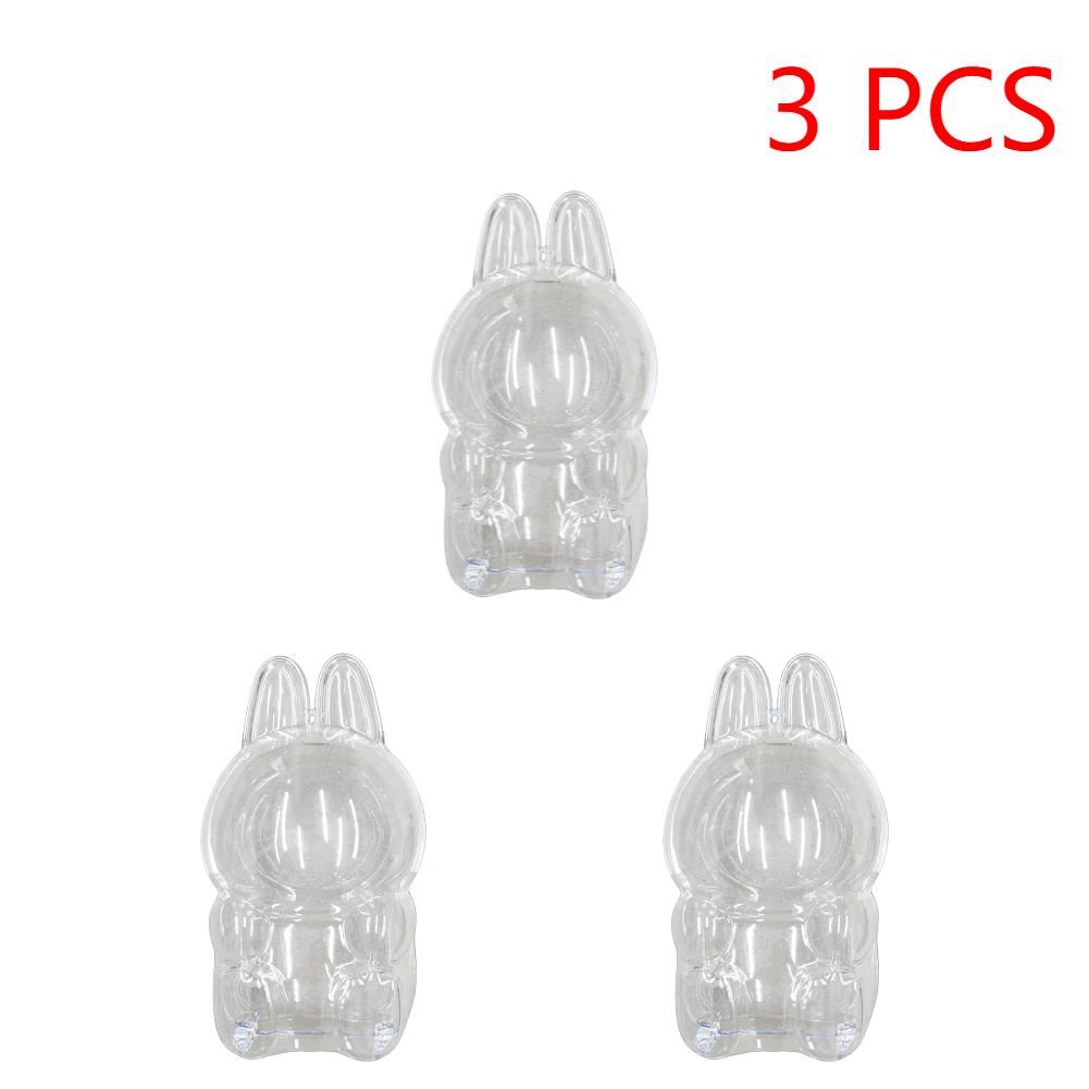 For Labubu Transparent Protective Cover 1-5PC Monster Toy Elf Doll Case Storage Box Cute Elf Plushie Display Cover for Doll Gift