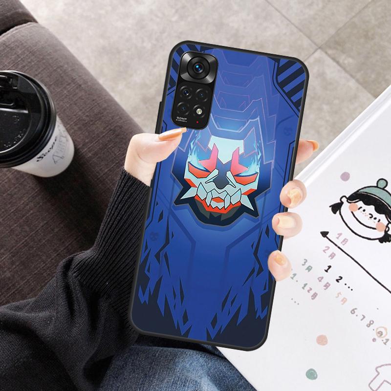 Cartoon Valorant Case For Xiaomi Redmi Note 11 10 9 8 12 Pro 10S 11S 12S Cover For Redmi 9 10 10A 9C 10C 12C