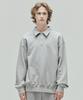 Bensimon Half Zip Up Oversized Sweatshirt - Gray