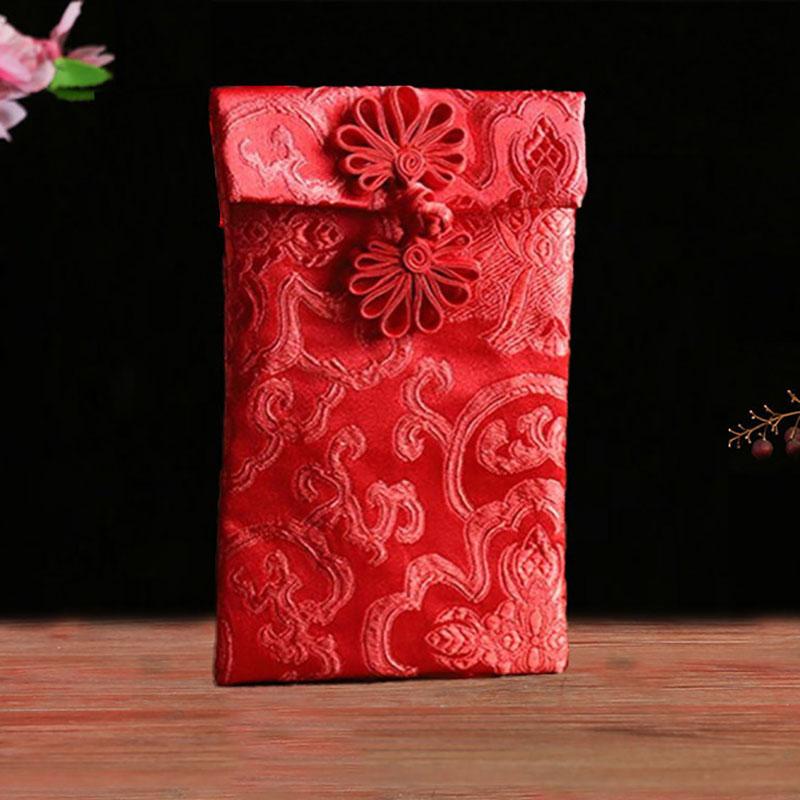 Dragon and Phoenix Red Packets Wedding Engagement Gift Money Bag Brocade Red Envelope Spring Festival New Year Gift 2025 CNY