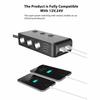 TR30 Car Cigarette Lighter Splitter: 3-Socket, 4-USB Ports, Independent Switches, QC3.0 Fast Charge, 120W, Voltage Display