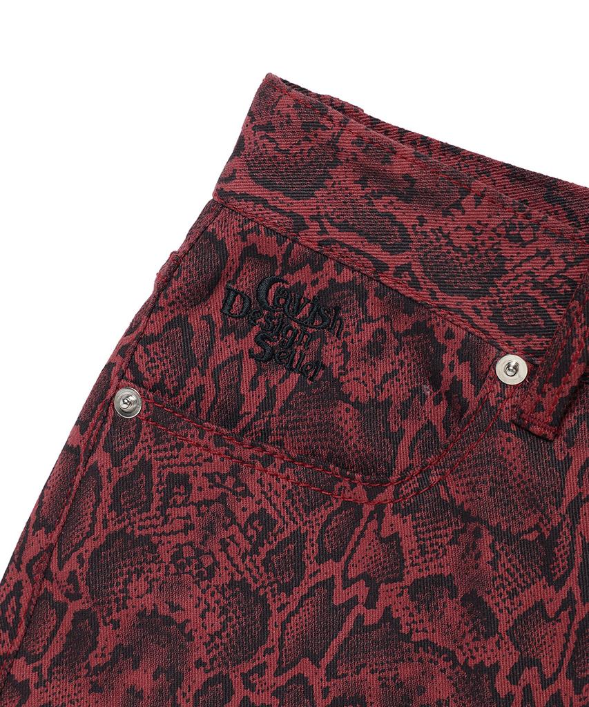 CAVISH Python Bootscut Pants Red(Cv2Dffpa08A)