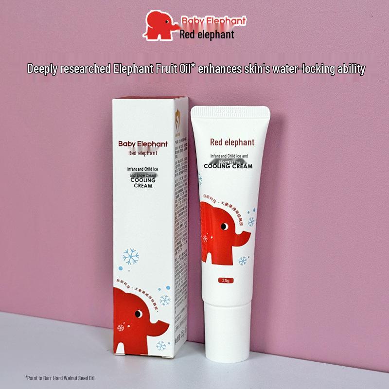 Roter Elefant Kindergesichtscreme - Feuchtigkeitsspendend & Pflegend für Säuglinge und Neugeborene