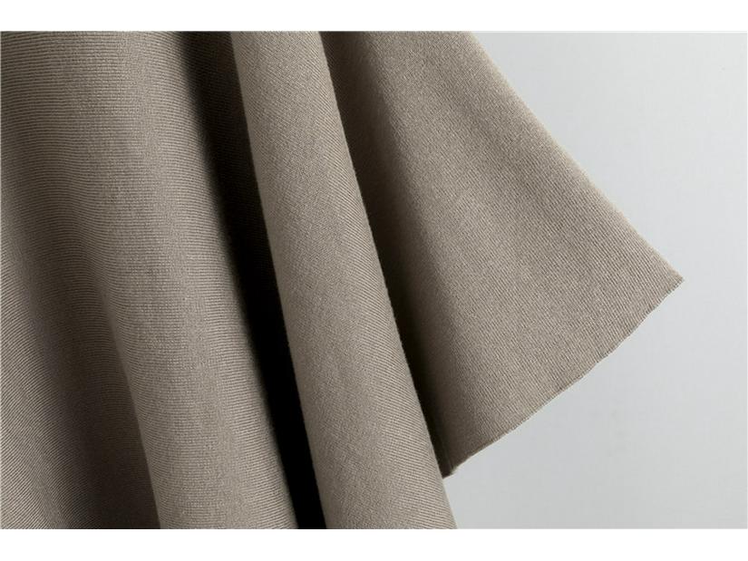 Women's Autumn Winter High Neck Cloak Sweater & Wide Leg Pants Set