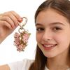 Portachiavi a forma di cuore pieni di fiori, alla moda e creativi, Decorazioni per borse, Portachiavi da appendere ai bagagli
