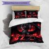 3PC Custom Name Dark Dragon Fantasy Art Bedding Set Duvet Cover Closure Includes 1 Duvet Cover & 2 Pillowcases for Bedroom