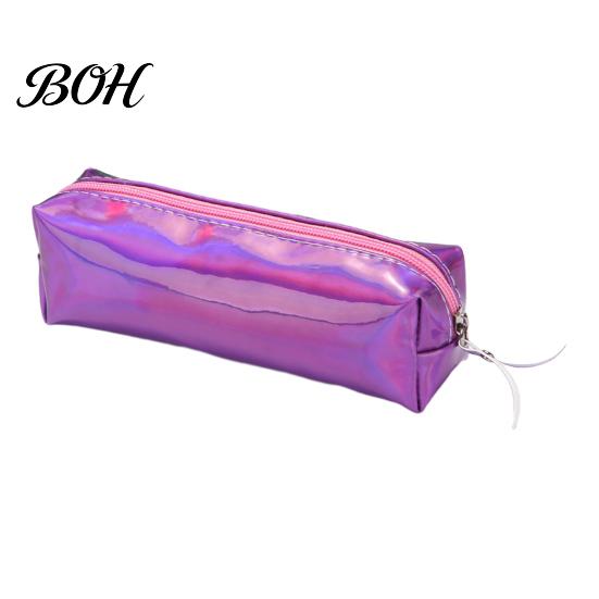 Soft-shell Pencil Bag Gradient Color Case, Cute Cylindrical Pen Pouch for Ink Spill Resistant Case Girls, Waterproof Stationery Students School