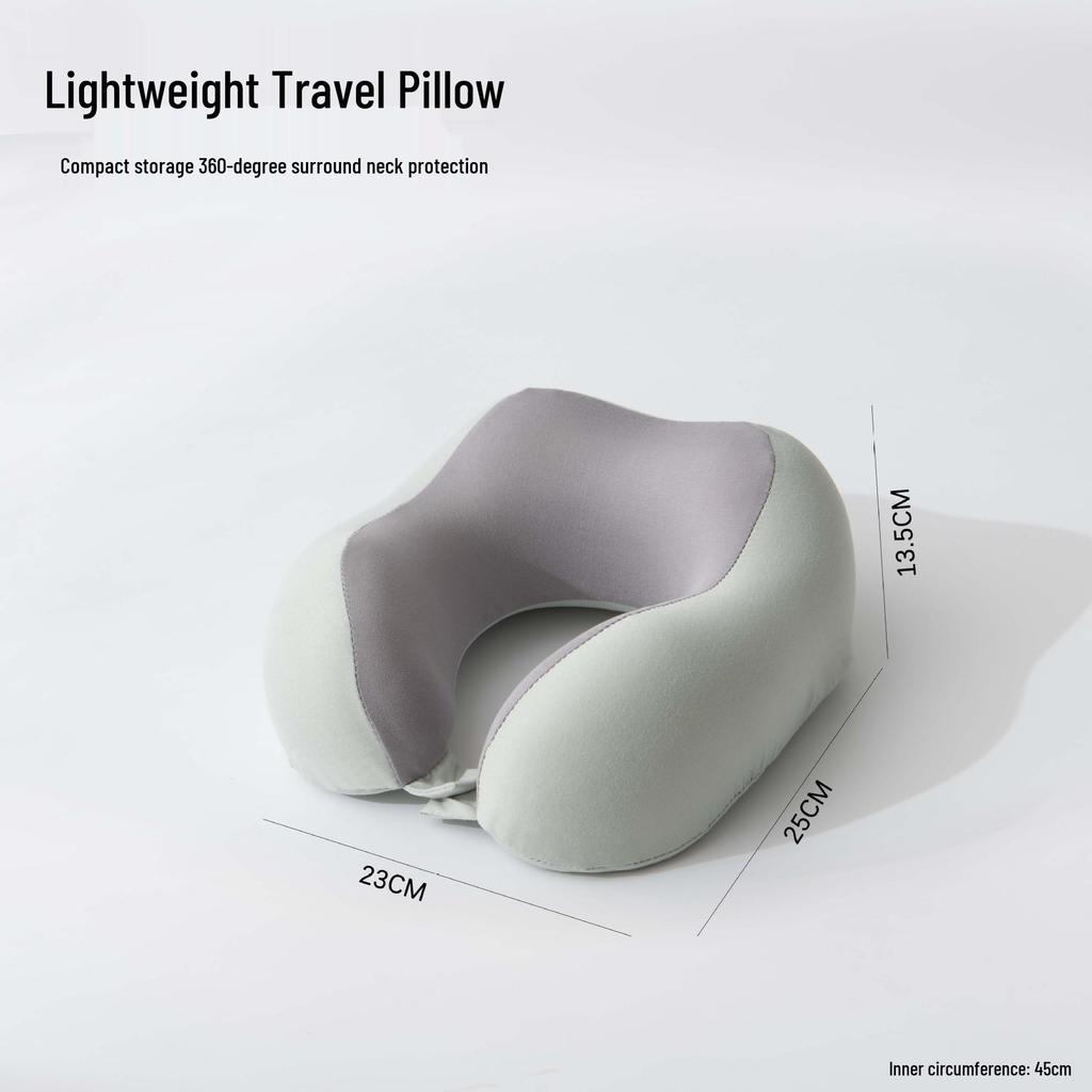 Memory Foam U-Shaped Travel Neck Pillow for Airplane and Cervical Support
