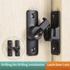 90/180 Degree Flip Door Lock Home Security Sliding Door Latch Small Gate Latches Hardware Anti-theft Lock Zinc Alloy Door Bolts
