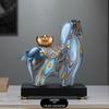 Colorful Prosperity Horse Figurine: Elegant Decor for Office, Living Room, or Hallway - Ideal Housewarming or Opening Gift