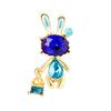 Fashion Cute Bunny Brooch Summer Clothes with Accessories High Sense Light Luxury Exquisite Animal Rabbit Corsage Woman