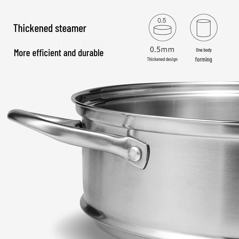 Kangbach 28cm 304 Stainless Steel Multi-Function 3-Layer Steamer