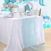 Extended Iridescent Sequin Table Runner Rectangular Table Cover Table Cloth Home Decoration