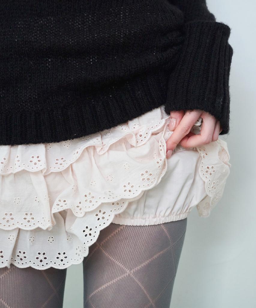 Leijeumiya Riri Frill Skirt [Baby Pink]
