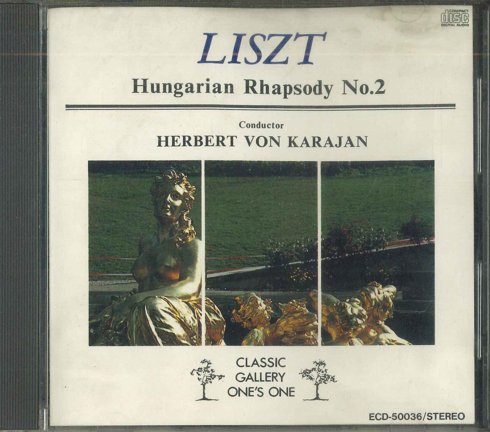 

CD LISZT - Hungarian Rhapsody No.2 ECD50036 EYEBIC 1989 Japan Classical Used