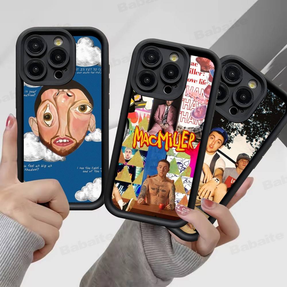 Custodia Morbida in Silicone Cool M-mac Miller per Telefono per iPhone 17 16 14 13 12 11 15 Pro Max Plus Air Cover