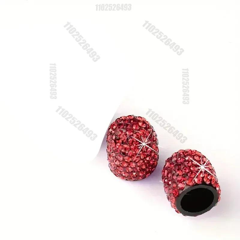 2/4PCS Diamond Car Tire Valve Caps Shining Dust-proof Wheel Valve Cover Vehicle Bling Crystal Valve Cap Car Styling Accessories