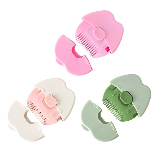 1/3Pcs Toddlers Hair Split End Trimmer Fruit Shape Boys Girls Mini Dual-sided Comb Rounded Edges Portable Gentle Hair Cutting Styling Tools