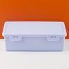 1 Pcs Clear Colorful Pencil Box Large Capacity Plastic Organizer Storage Boxes For School Bulk Stackable Design Office Supplies