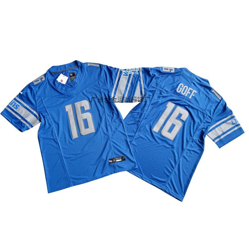 Mens American Football Jersey With Embroidered Number 14 Lion Team Design Cotton Blend Unisex Sportswear Training Game
