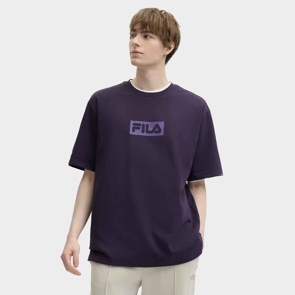 New FILA ORIGINALE T Shirt Unisex Dark Purple DP F51M529110F-DP