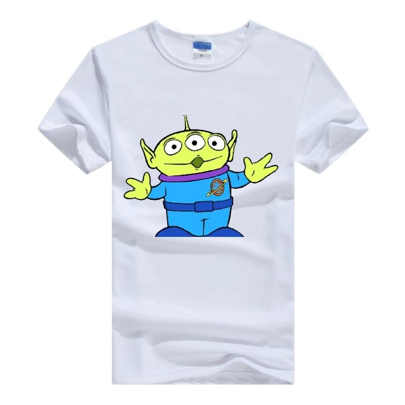 Disney Cartoon Toy Story Woman Tops White Clothes Short Sleeve Tee Oversized Friends 2024 Summer Blouse Grunge Y2K Mens T-shirts