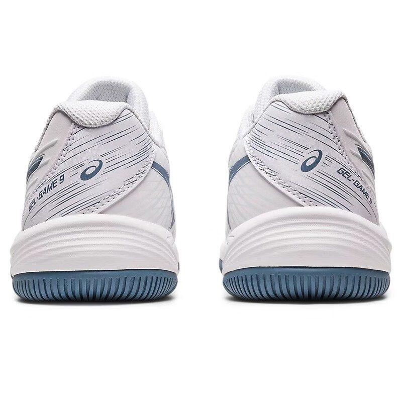 Asics Gel Game 9 Low Top Kids' Training Shoes White Blue Teenagers 1044A052-101