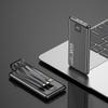 66W Fast Charging Power Bank with Built-in Cable