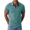 Summer Polo-neck Casual Fashion Pullover Tee Male Short Sleeve Patchwork All-match Top Men Pocket T-shirt