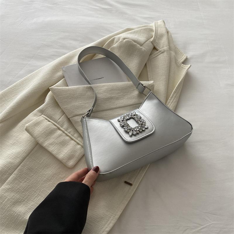 Underarm Bag Women's Fashionable Summer New Fashion Simple Niche Design High-Pretty One-Shoulder Crescent Bag