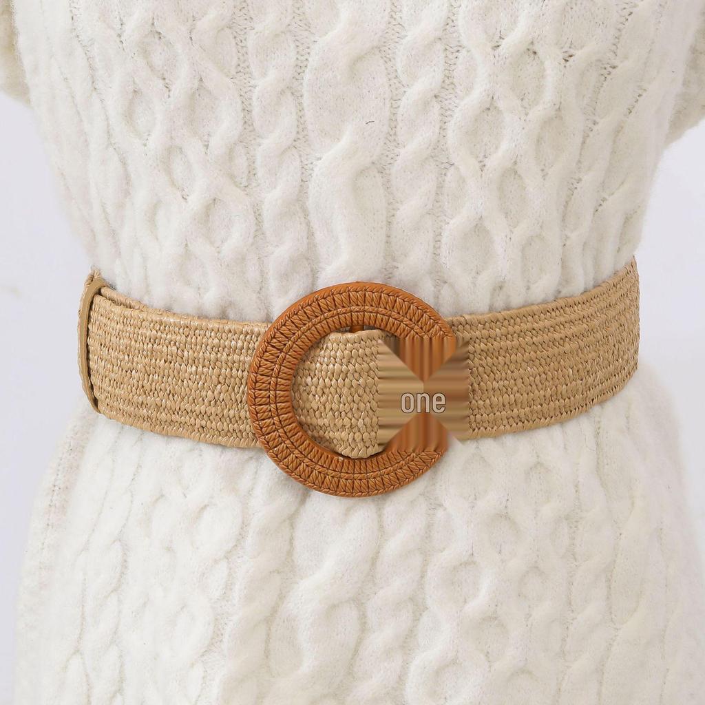 Forest Woven Vine Belt: Fashionable & Versatile Korean-Style Elastic Women's Belt