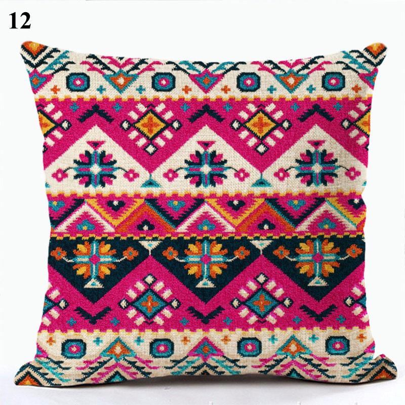 Bohemian Throw Pillows Case Brown Cushions Decorative Linen Comfortable Cover Cushion Geometric Cushion Cover Home Pillowcase