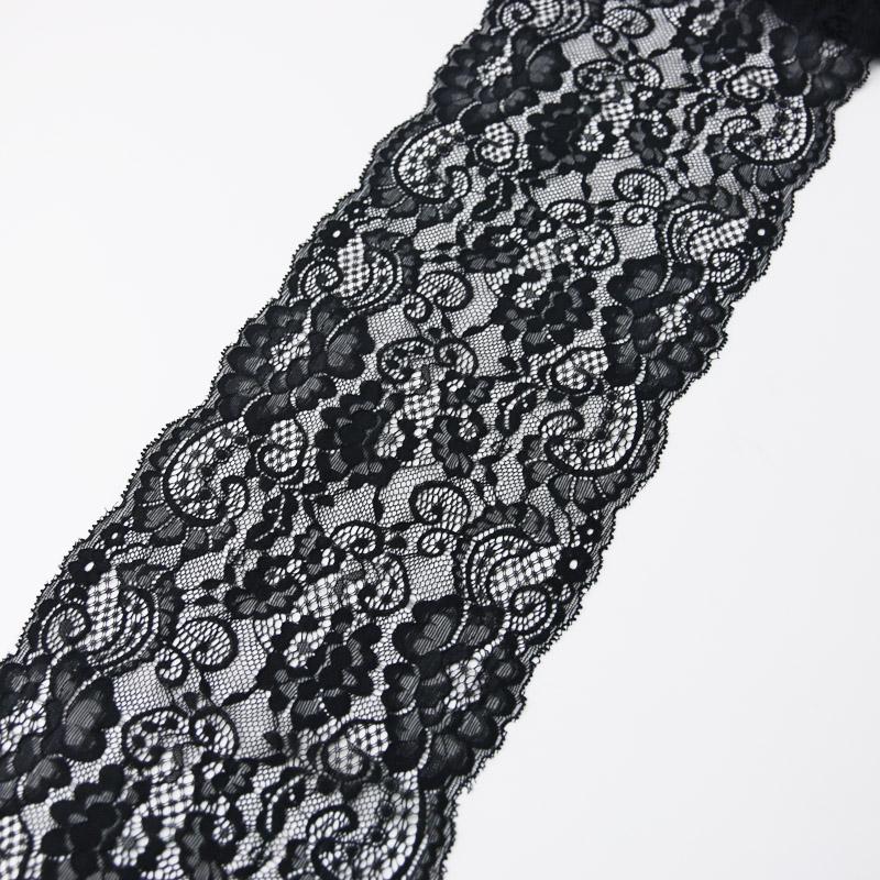 (3 meters/lot) 17cm white elastic lace Fabric French hollow underwear stretch lace Trim DIY
