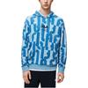 FILA All Over Print Loose Casual Knit Hoodie Men hoodies Light-Mist-Blue F11M319210F-LB