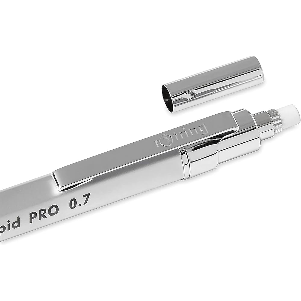 Rotring (Rotring) Mechanical Pencil Rapid Pro 0.7 mm Silver 1904-256 [Genuine Japanese]