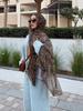 Fashion Leopard Print Shawl Wrap Woman Muslim Hijab Soft Pashmina Thin Scarf Femme Headband Neckscarf  Stoles
