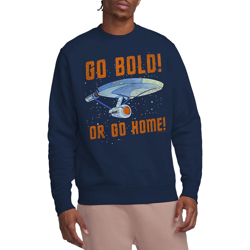 Star Trek Unisex Adult Go Bold Sweatshirt