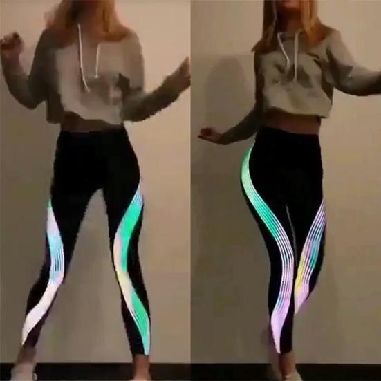 Women Sports Yoga Pants Iridescent 